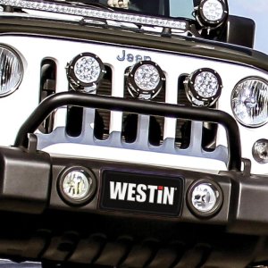 Jeep Wrangler Light Mounts - Westin - Snyper Bumper Mount - Textured Black - `07-`17 Jeep Wrangler Light Mounts - Westin - Snyper Bumper Mount - Textured Black - `07-`17