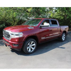 RAM 1500 Crew Cab Wind Deflectors - Side - Westin - Wade Slim - Smoke - 2019