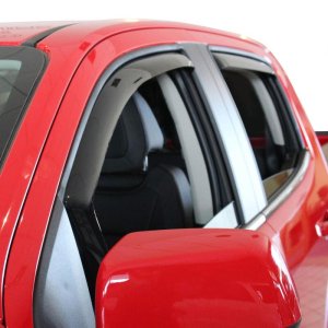 Chevrolet Colorado Wind Deflectors - Westin - In-Channel - Smoke - `15-`18
