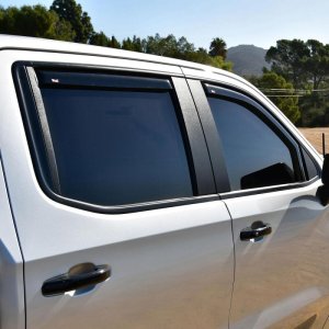 Chevrolet Silverado Wind Deflectors - Westin - In-Channel - Smoke - `19-`21 Chevrolet Silverado Wind Deflectors - Westin - In-Channel - Smoke - `19-`21