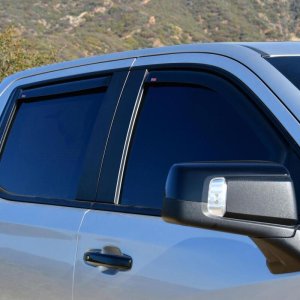 Chevrolet Silverado Wind Deflectors - Westin - In-Channel - Smoke - `19-`21 Chevrolet Silverado Wind Deflectors - Westin - In-Channel - Smoke - `19-`21