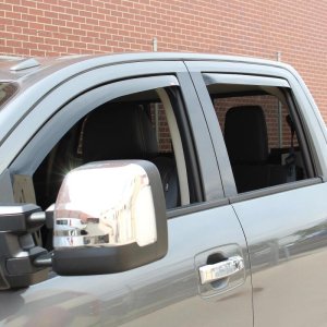 Nissan Titan Wind Deflectors - Westin - In-Channel - Smoke - `16-`18