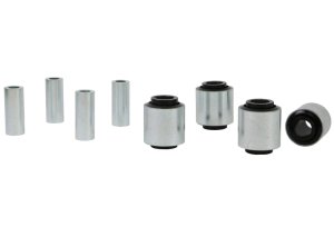 Infiniti QX4 Trailing Arm Bushing Kit - Rear - Whiteline - Plus Synthetic Elastomer, Upper & Lower Set - `95-`03 Infiniti QX4 Trailing Arm Bushing Kit - Rear - Whiteline - Plus Synthetic Elastomer, Upper & Lower Set - `95-`03
