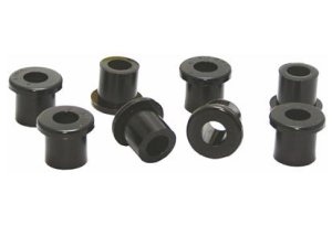 Toyota Frontier Leaf Spring and Shackle Bushing Kit - Rear - Whiteline - Whiteline Plus - Black - `86-`05