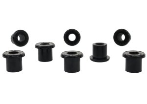 Toyota XTerra Leaf Spring and Shackle Bushing Kit - Rear - Whiteline - Whiteline Plus - Black - `97-`05