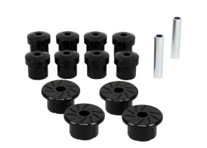 Toyota Tacoma Bushing Kit - Rear - Whiteline - Leaf Spring and Shackle - Black - `05-`13