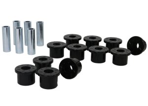 Toyota Tacoma Bushing Kit - Rear - Whiteline - Leaf Spring and Shackle - Black - `05-`13