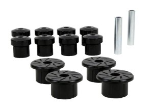 Toyota Tacoma Bushing Kit - Rear - Whiteline - Leaf Spring and Shackle - Black - `05-`13
