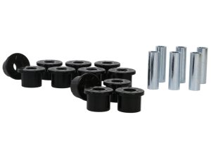 Toyota Tacoma Bushing Kit - Rear - Whiteline - Leaf Spring and Shackle - Black - `05-`13