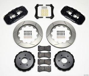 Chevrolet Corvette C5 Brake Kit - Rear - Wilwood - AERO4 + BP-10 Pads + 14.00in Rotors - `97-`04