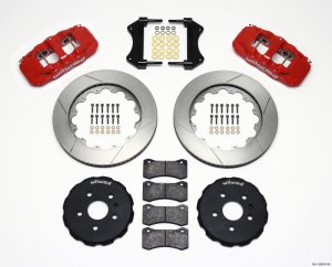 Chevrolet Camaro Brake Kit - Front - Wilwood - AERO6 with 14.25 Rotors - Red - `10-`15 Chevrolet Camaro Brake Kit - Front - Wilwood - AERO6 with 14.25 Rotors - Red - `10-`15