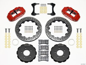 Honda CRZ Brake Kit - Front - Wilwood - Narrow Superlite 6R - Red - `11-`27