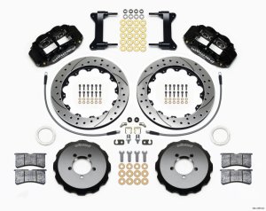 Subaru WRX Brake Kit - Front - Wilwood - Narrow Superlite 6R + Drilled Rotors - `99-`12