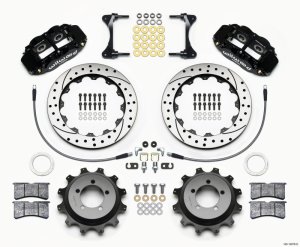 Subaru Impreza Brake Kit - Rear - Wilwood - 12.88in Drilled Rotors + BP-10 Pads - `99-`07
