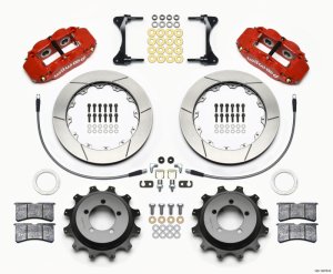 Subaru WRX Brake Kit - Rear - Wilwood - Superlite 4R + 12.88” Rotors + BP-10 Pads - Red - `99-`05