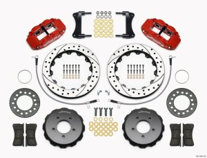 Mazda Miata Brake Kit - Front - Wilwood - Wilwood Narrow Superlite 6R, 12.88in Drill - Red - `06-`15