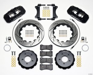 Pontiac G8 Brake Kit - Front - Wilwood - AERO6 14.25 Drilled Rotors w/Lines - `08-`09