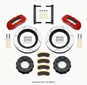 Ford F350 Brake Kit - Front - Wilwood - TX6R + GT-60 Rotor - Red - `05-`12