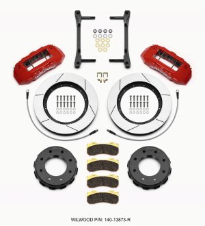Chevrolet Silverado 2500 Brake Kit - Front - Wilwood - TX6R 15.00x1.50 Rotor - Red - `11-`15