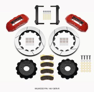 Chevrolet Silverado 1500 Brake Kit - Front - Wilwood - TX6R - Red - `99-`14