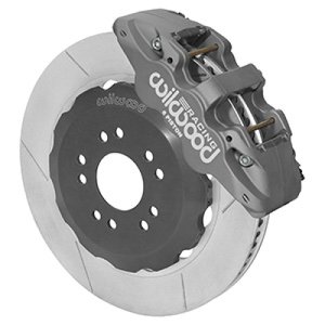 Ford Mustang Brake Kit - Front - Wilwood - 14.00 Road Race + GT directional vane Rotors + High friction Race compound Pads - `05-`14