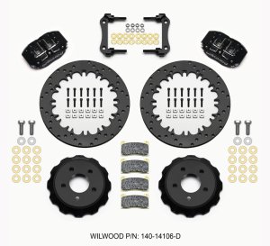 Ford Mustang Brake Kit - Rear - Wilwood - Dynapro Radial Rear Drag Kit 12.90in Drilled - `15-`23
