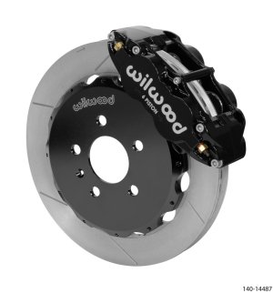 Audi A4 Brake Kit - Front - Wilwood - Forged Narrow Superlite 6R - Black - `03-`08