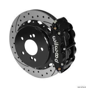 BMW M3 Brake Kit - Rear - Wilwood - Narrow Superlite 4R + 12.88in Drilled/Slotted Rotors + BP-10 Pads - Black - `00-`06 BMW M3 Brake Kit - Rear - Wilwood - Narrow Superlite 4R + 12.88in Drilled/Slotted Rotors + BP-10 Pads - Black - `00-`06