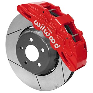 Ford Mustang Brake Kit - Front - Wilwood - SX6R Lug Drive 14.00 Rotor - Red - `15-`23