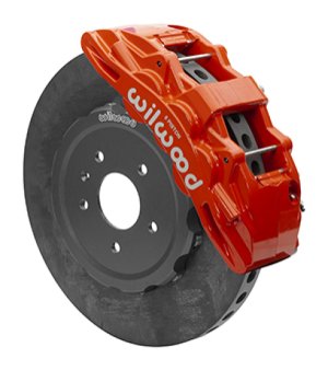 Chevrolet Corvette Brake Kit - Front - Wilwood - SX6R WCCB Carbon-Ceramic 15in Plain Face - Red - `05-`13 Chevrolet Corvette Brake Kit - Front - Wilwood - SX6R WCCB Carbon-Ceramic 15in Plain Face - Red - `05-`13