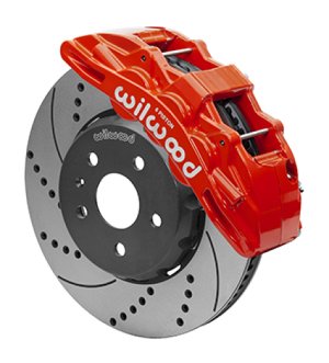 Chevrolet Camaro Brake Kit - Front - Wilwood - SX6R Lug Drive, Drilled Rotors - Red - `10-`15 Chevrolet Camaro Brake Kit - Front - Wilwood - SX6R Lug Drive, Drilled Rotors - Red - `10-`15