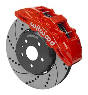 Chevrolet Camaro Brake Kit - Front - Wilwood - SX6R 14in SRP Slotted/Drilled - Red - `16-`19 Chevrolet Camaro Brake Kit - Front - Wilwood - SX6R 14in SRP Slotted/Drilled - Red - `16-`19