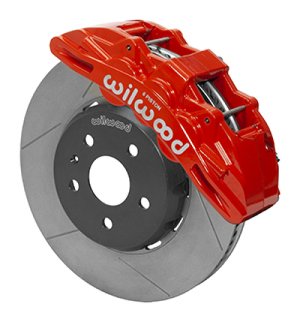 Chevrolet Camaro SS Brake Kit - Front - Wilwood - SX6R + 14in SRP Slotted Rotors - Red - `16-`19 Chevrolet Camaro SS Brake Kit - Front - Wilwood - SX6R + 14in SRP Slotted Rotors - Red - `16-`19