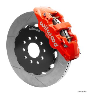 Chevrolet Corvette Brake Kit - Front - Wilwood - AERO6 14.00in Rotor - Red - `97-`13