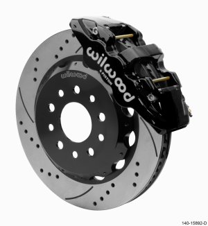 Jeep JT Brake Kit - Front - Wilwood - AERO6 SRP w/Lines - Black - `18-`25
