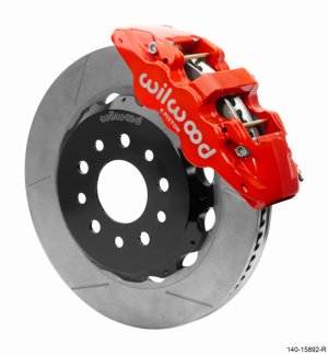 Jeep JL Brake Kit - Front - Wilwood - AERO6 - Red - `18-`25 Jeep JL Brake Kit - Front - Wilwood - AERO6 - Red - `18-`25