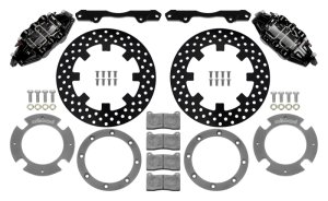 Can-Am X3RS Brake Kit - Front - Wilwood - 6-Piston + Drilled Rotors - Black - `17-`21 Can-Am X3RS Brake Kit - Front - Wilwood - 6-Piston + Drilled Rotors - Black - `17-`21