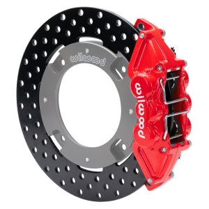Can-Am X3RS Brake Kit - Rear - Wilwood - Drilled Rotors - Red - `17-`21 Can-Am X3RS Brake Kit - Rear - Wilwood - Drilled Rotors - Red - `17-`21