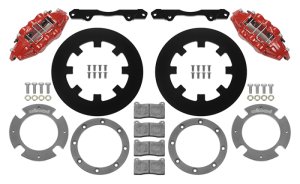 Can-Am X3RS Brake Kit - Rear - Wilwood - 6-Piston 11.25in Undrilled Rotors - Red - `17-`21 Can-Am X3RS Brake Kit - Rear - Wilwood - 6-Piston 11.25in Undrilled Rotors - Red - `17-`21