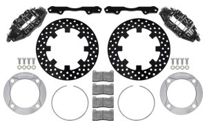 Polaris RZR XP 1000 Brake Kit - Front - Wilwood - 11.25in Drilled - Black - `14-`27