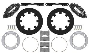 Polaris RZR XP 1000 Brake Kit - Front - Wilwood - Performance Drill - Black - `14-`27