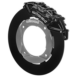 Polaris RZR XP 1000 Brake Kit - Front - Wilwood - Performance Drill - Black - `14-`27