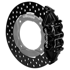 Polaris RZR XP 1000 Brake Kit - Rear - Wilwood - 11.25in Drilled - Black - `14-`27