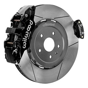 Chevrolet Corvette C8 Brake Kit - Rear - Wilwood - Aero4 Slotted - Black - `20-`23