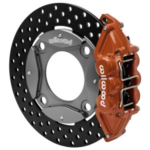 Polaris RZR XP Turbo Brake Kit - Rear - Wilwood - Performance Drill with 11.25 Rotor - Red - `16-`21