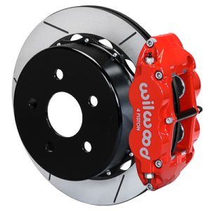 Jeep Gladiator Brake Kit - Rear - Wilwood - Superlite 4R Slotted Rotors - Red - `20-`21