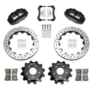 Nissan Skyline Brake Kit - Rear - Wilwood - Superlite 4R w/ 13.50in Diameter D/S Rotor - Black - `89-`02