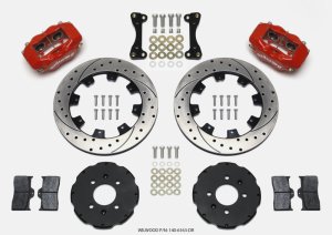 Acura Integra Brake Kit - Front - Wilwood - Forged Dynalite + 12.19in Drilled Rotors - Red - `94-`01 Acura Integra Brake Kit - Front - Wilwood - Forged Dynalite + 12.19in Drilled Rotors - Red - `94-`01