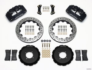 Scion xB Brake Kit - Front - Wilwood - Drilled Rotors + Wilwood FSLI4 Calipers - `03-`05