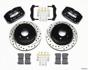Pontiac GTO Brake Kit - Rear - Wilwood - Dynapro Radial + 12.19in Drilled Rotors - `04-`06
